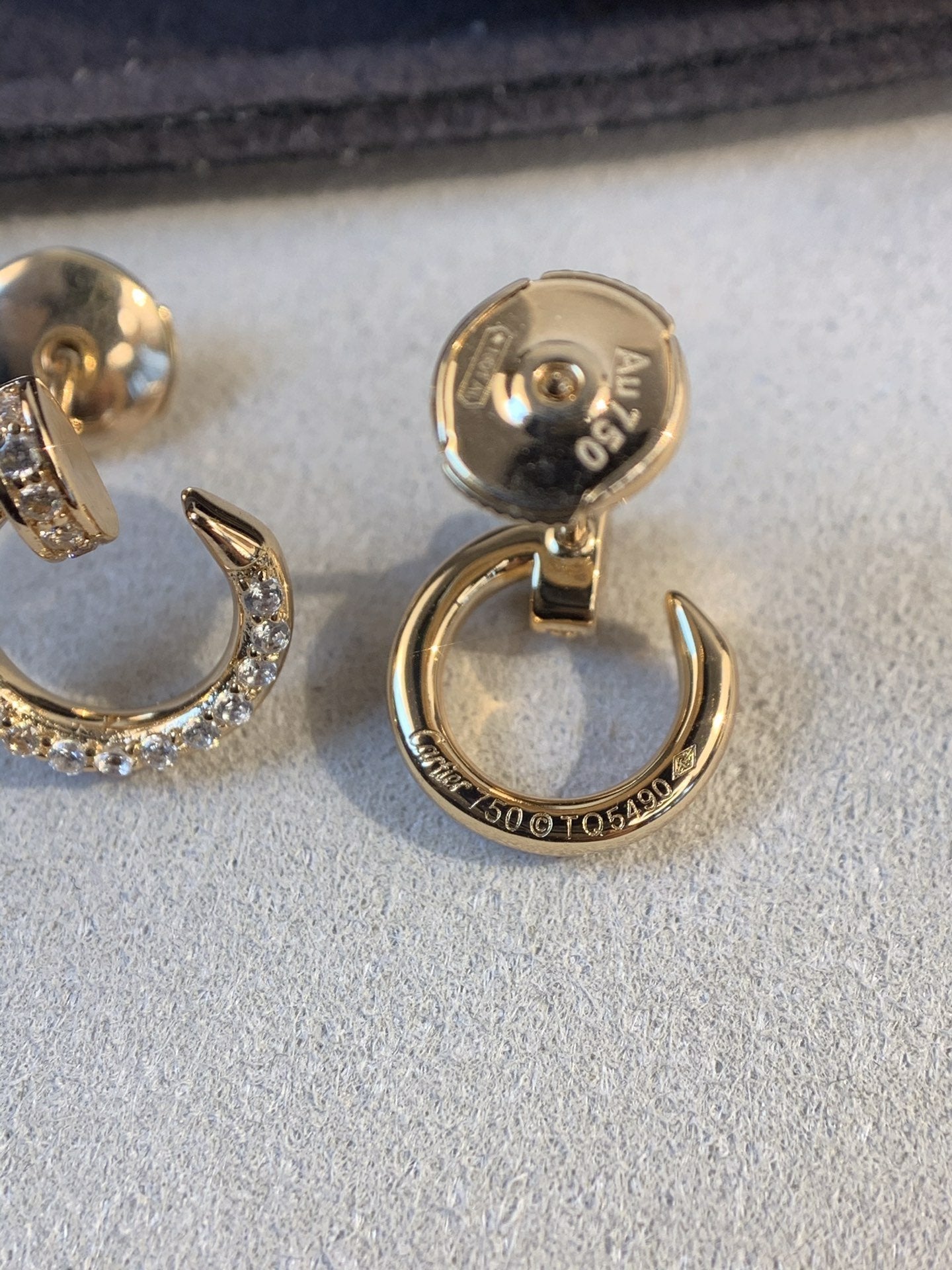 Loco JUSTE EARRINGS GOLD DIAMONDS