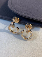Loco JUSTE EARRINGS GOLD DIAMONDS