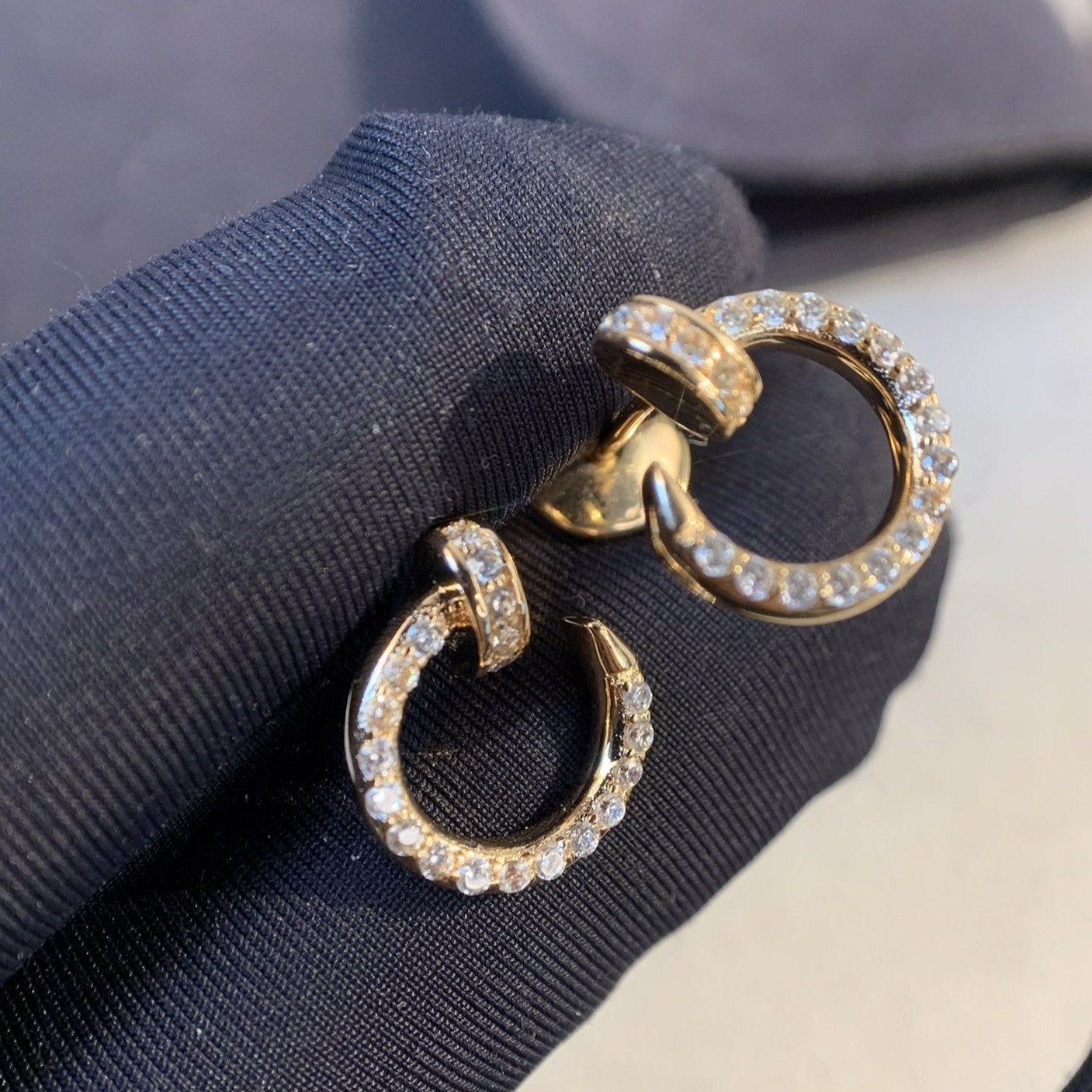 Loco JUSTE EARRINGS GOLD DIAMONDS