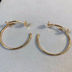 Loco JUSTE EARRINGS GOLD DIAMONDS 1.8MM