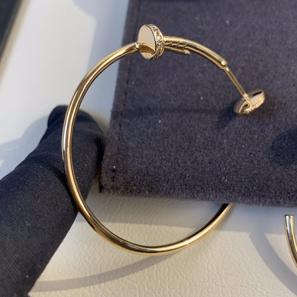 Loco JUSTE EARRINGS GOLD DIAMONDS 1.8MM