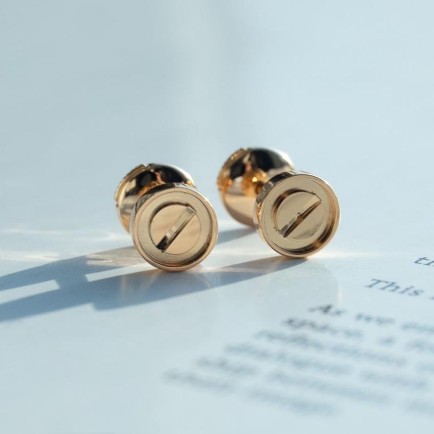 Loco LOVE EARRINGS PINK GOLD 10MM