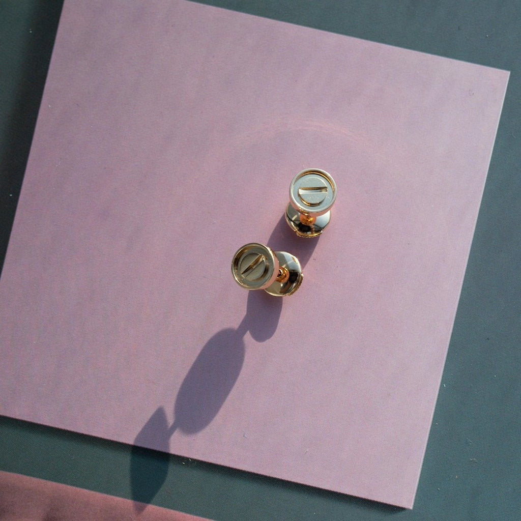 Loco LOVE EARRINGS PINK GOLD 10MM