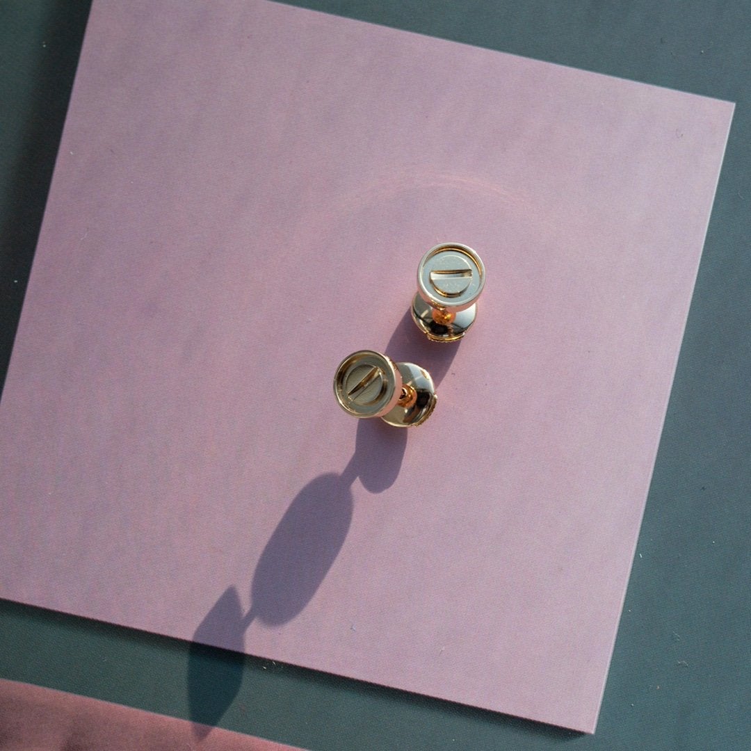 Loco LOVE EARRINGS PINK GOLD 10MM