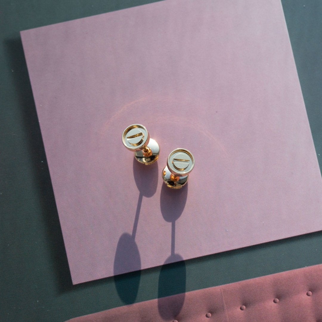 Loco LOVE EARRINGS PINK GOLD 10MM