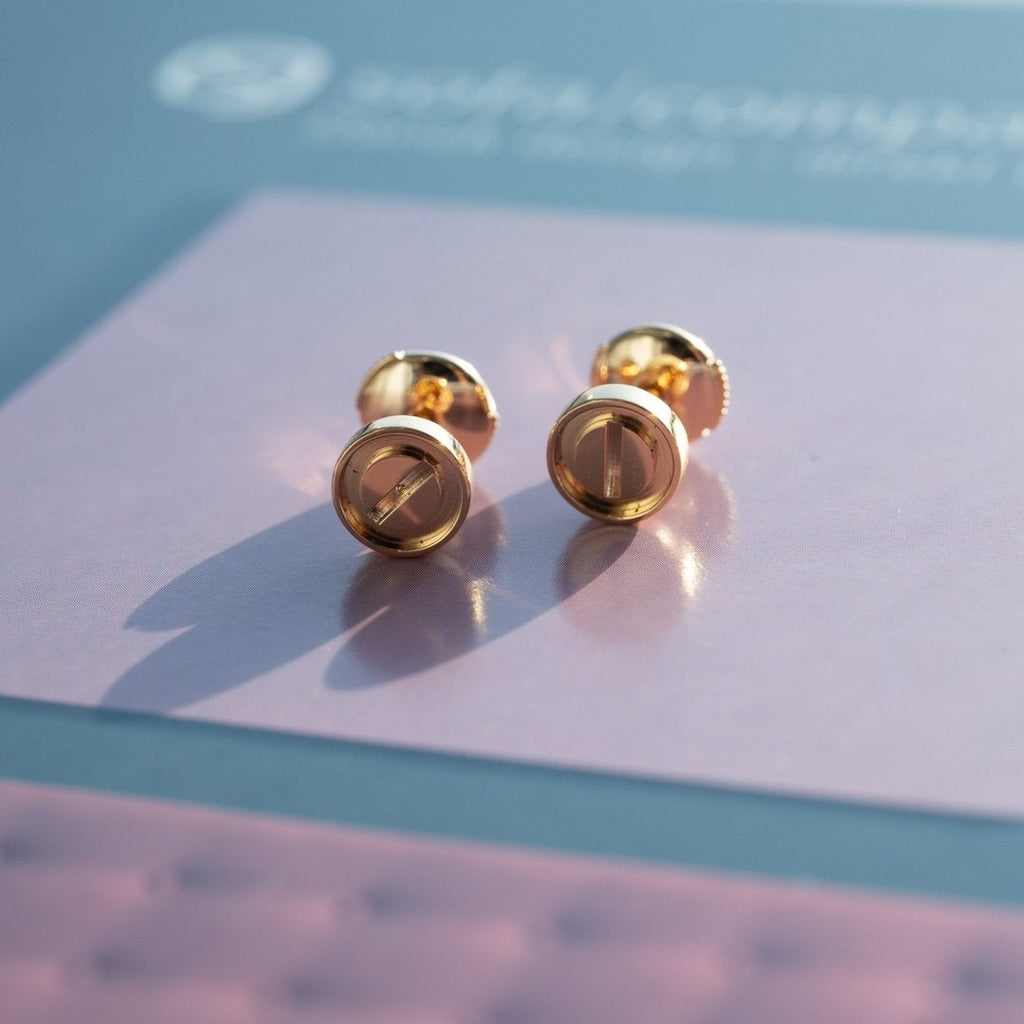 Loco LOVE EARRINGS PINK GOLD 10MM
