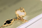 Loco CLOVER EARRINGS GOLD ONYX MOP 3 MOTIF