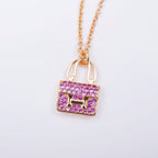 Loco CONSTANCE PEDANT PURPLE DIAMOND NECKLACE