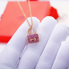 Loco CONSTANCE PEDANT PURPLE DIAMOND NECKLACE