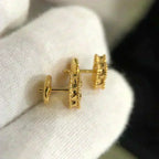 Loco CLOVER MINI 9.5MM MALACHITE  EARRINGS