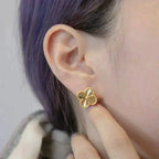 Loco CLOVER MEDIUM 1 MOTIFS LASER EARRINGS