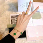 [Loco ]New  CLOVER 5 MOTIF MALACHITE BRACELET COLLECTION