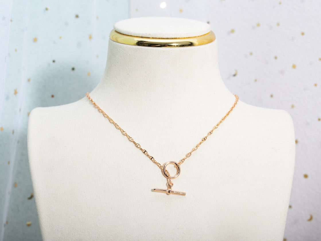 Loco ECHAPPEE NECKLACE PINK GOLD