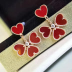 Loco SWEET CLOVER CARNELIAN EARRINGS