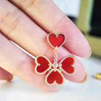 Loco SWEET CLOVER CARNELIAN EARRINGS