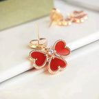 Loco SWEET CLOVER CARNELIAN EARRINGS
