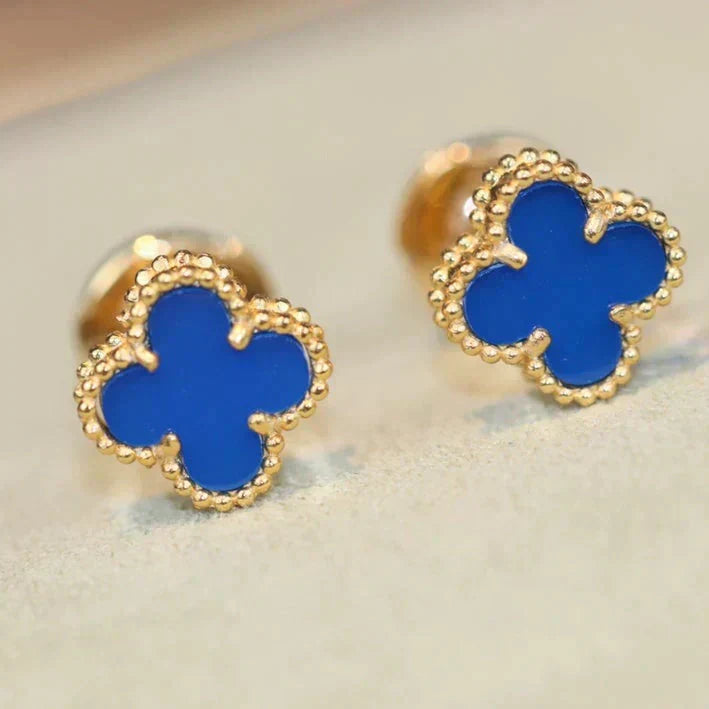 Loco CLOVER MINI 9.5MM TURQUOISE EARRINGS