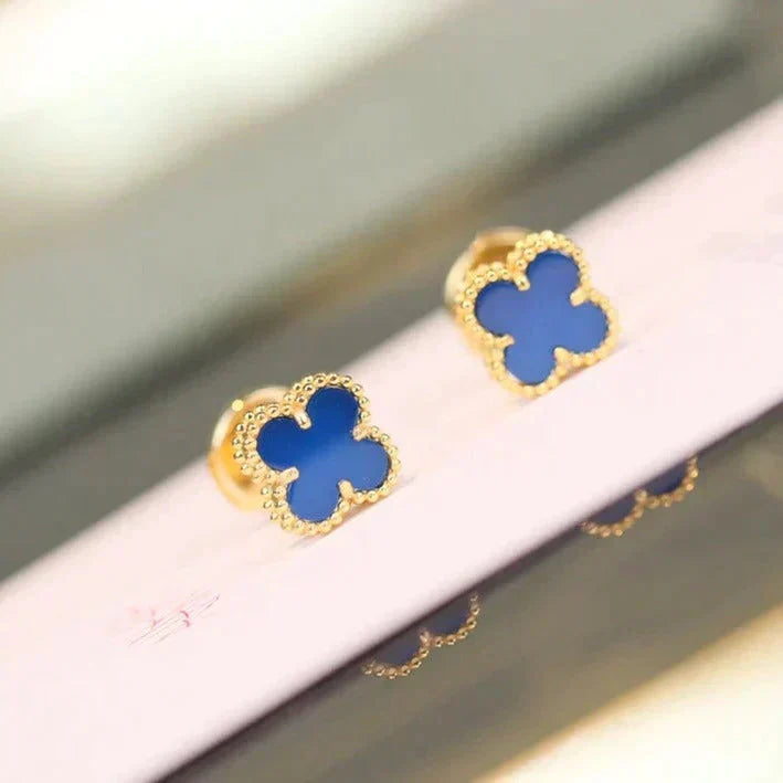 Loco CLOVER MINI 9.5MM TURQUOISE EARRINGS