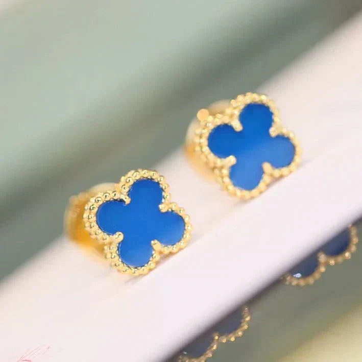 Loco CLOVER MINI 9.5MM TURQUOISE EARRINGS