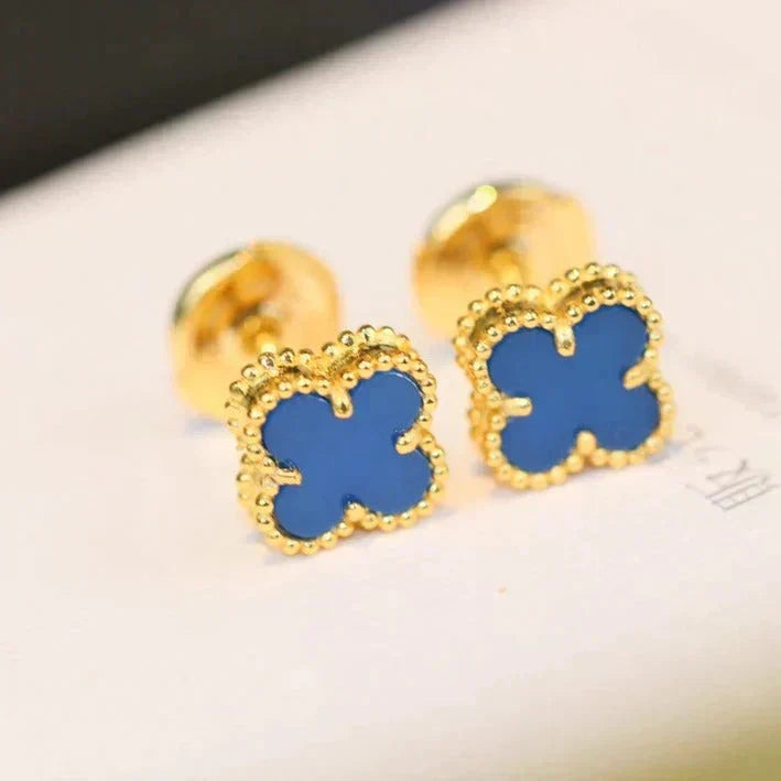 Loco CLOVER MINI 9.5MM TURQUOISE EARRINGS