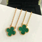 Loco CLOVER 15MM MALACHITE SINGLE FLOWER  NECKLACE