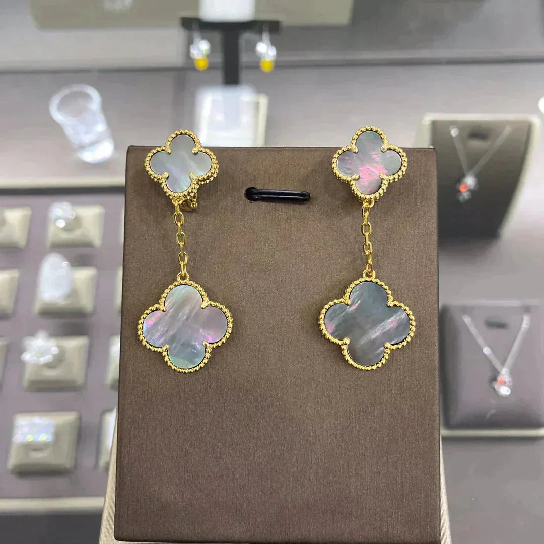 Loco CLOVER 2 MOTIFS  EARRINGS (MULTIPLE CHOICESC