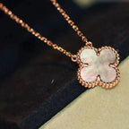 Loco CLOVER 15MM  GRAY MOTHER OF PEARL NECKLACE