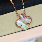Loco CLOVER 15MM  GRAY MOTHER OF PEARL NECKLACE
