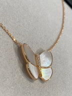 Loco BUTTERFLY GOLD MOP DIAMOND NECKLACE