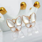 Loco BUTTERFLY MOP DIAMOND EARRINGS