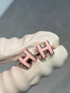 Loco MINI POP H SILVER EARRINGS PINK