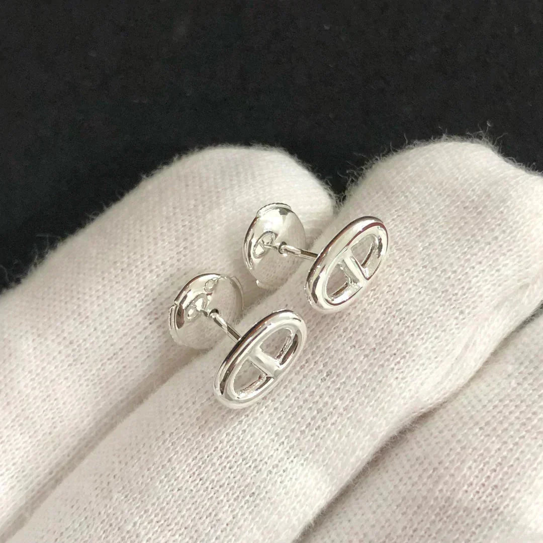 Loco CHAINE SMALL EARRINGS GOLD AND SILVER
