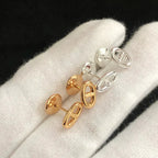 Loco CHAINE SMALL EARRINGS GOLD AND SILVER