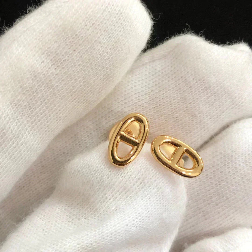 Loco CHAINE SMALL EARRINGS GOLD AND SILVER