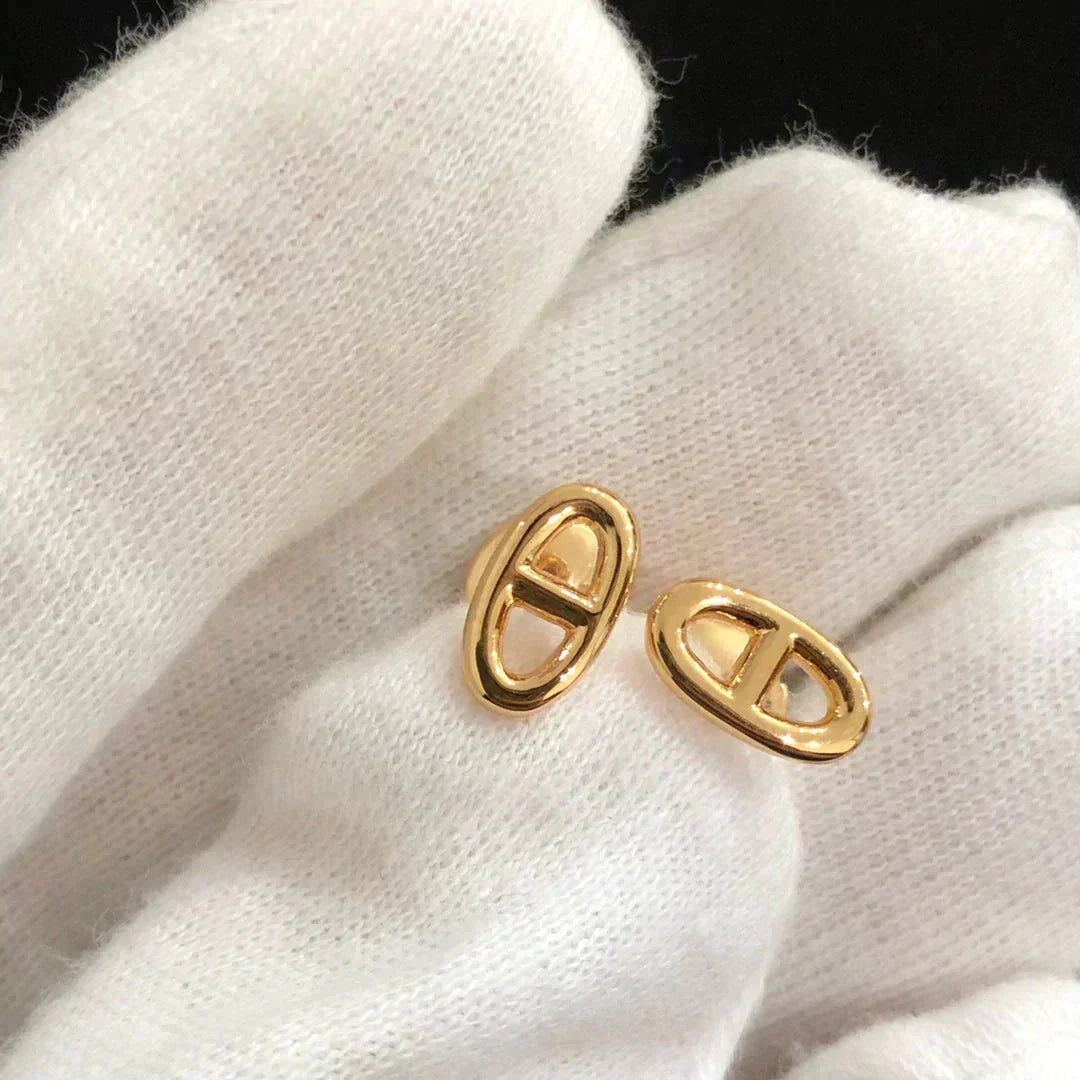 Loco CHAINE SMALL EARRINGS GOLD AND SILVER