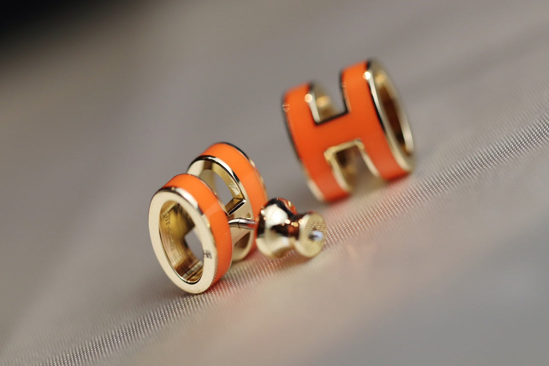 Loco MINI POP H EARRINGS ORANGE