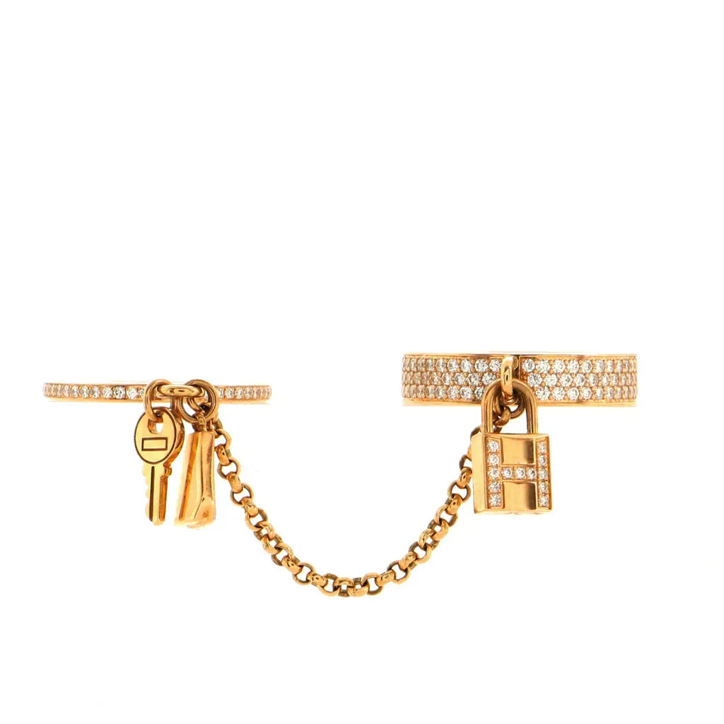 Loco HM KELLY CLOCHETTE DOUBLE RING IN  WITH DIAMONDS
