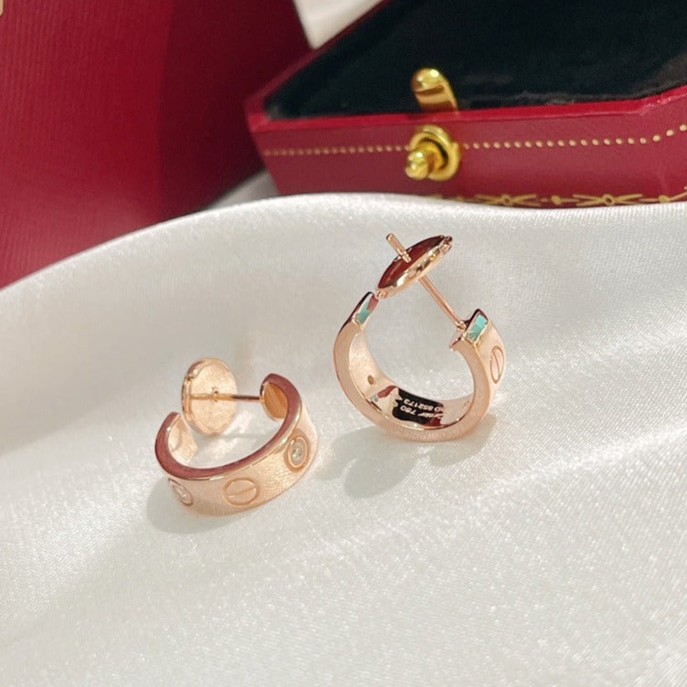 Loco LOVE EARRINGS 5.7MM 2 DIAMONDS