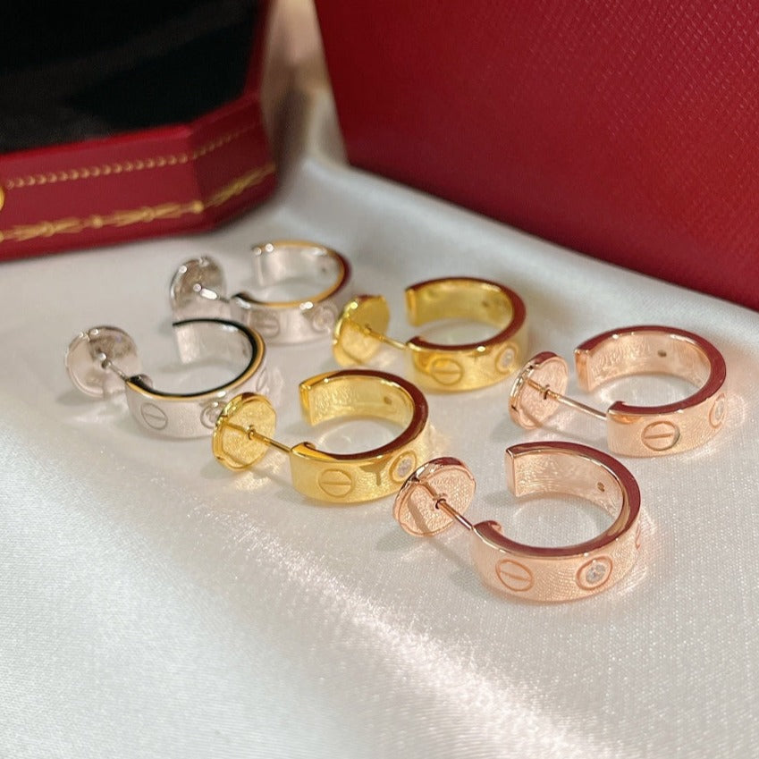 Loco LOVE EARRINGS 5.7MM 2 DIAMONDS