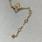 Loco STAR AND SUN 4 MOTIFS GOLD DIAMONDS BRACELET
