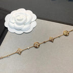 Loco STAR AND SUN 4 MOTIFS GOLD DIAMONDS BRACELET