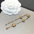 Loco STAR AND SUN 4 MOTIFS GOLD DIAMONDS BRACELET