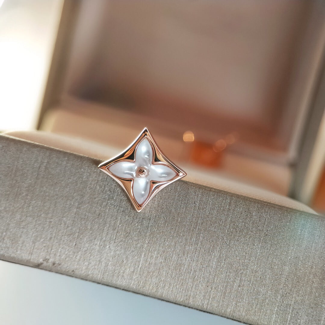 Loco STAR MOP PINK GOLD EARRINGS