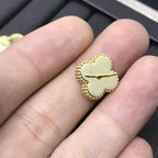 Loco CLOVER MINI 9.5MM LASER EARRINGS