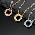 Loco LOVE NECKLACE 16MM 2 DIAMONDS