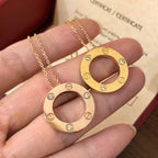Loco LOVE NECKLACE 16MM 3 DIAMONDS