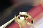 Loco LOVE NECKLACE DOUBLE RING GOLD