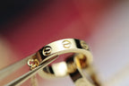 Loco LOVE NECKLACE DOUBLE RING GOLD