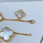 Loco MAGIC CLOVER MOP GOLD BRACELET 5 MOTIFS