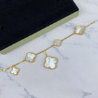 Loco MAGIC CLOVER MOP GOLD BRACELET 5 MOTIFS